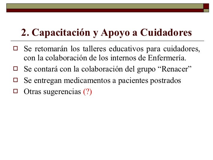 cuidadores de pacientes postrados